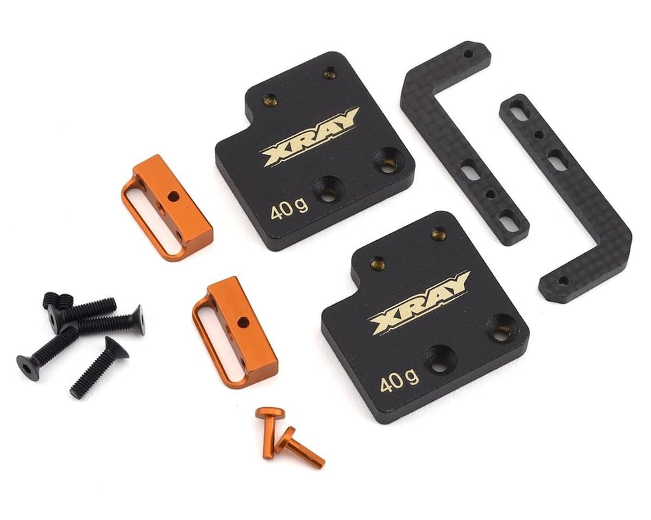 Xray T4 19 Aluminum Shorty Adjustable Battery Holder Weight Set Xra Cars Trucks Amain Hobbies